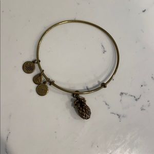 Alex and Ani gold pineapple bracelet
